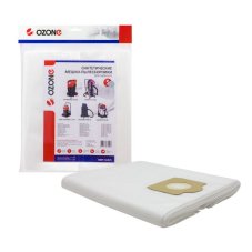 Мешки для пылесоса OZONE 1шт синтетич, не боятся мокрой пыли XT-313